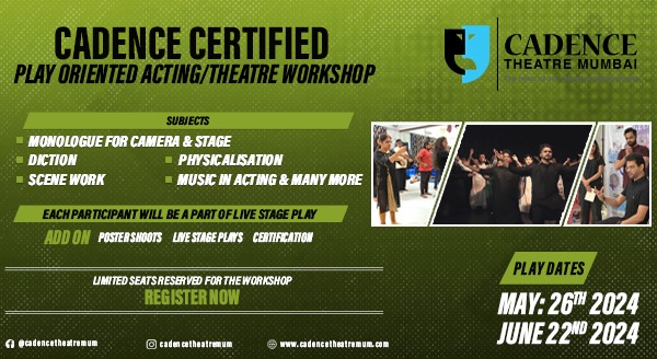 Cadence Certified Play Oriented Acting/Theatre Workshop